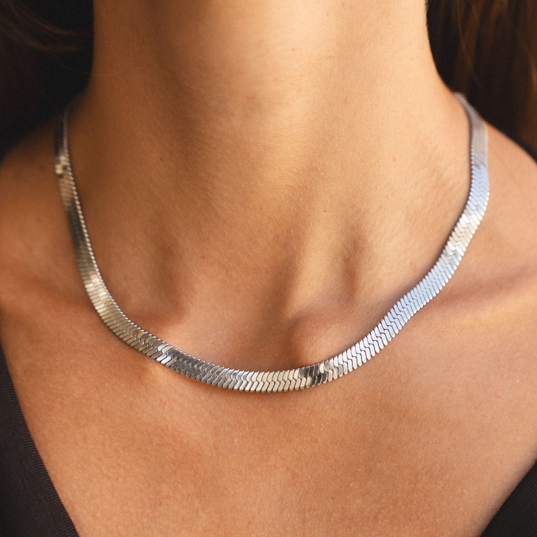 Chunky Herringbone Choker