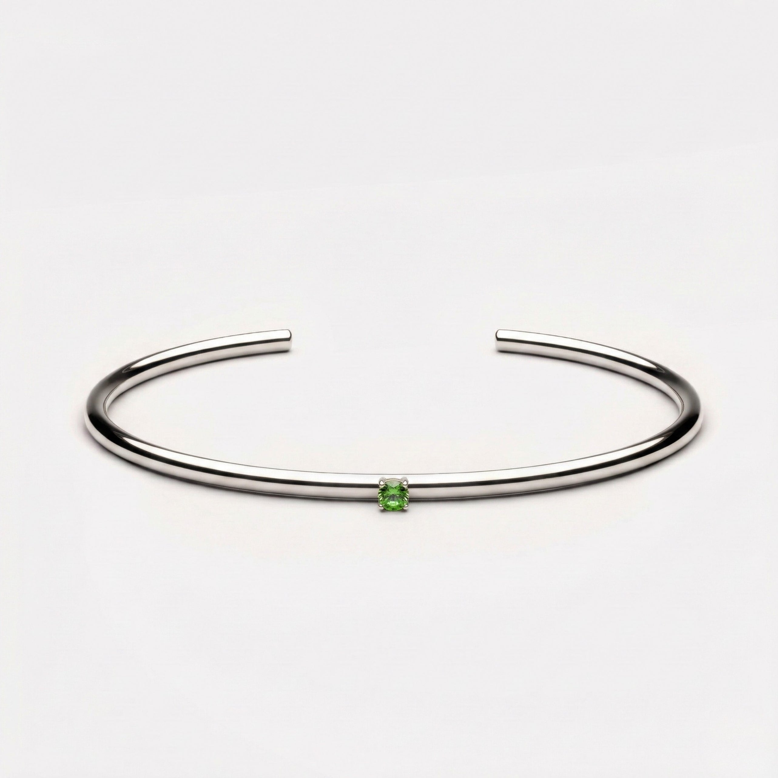 Thin Emerald Cuff